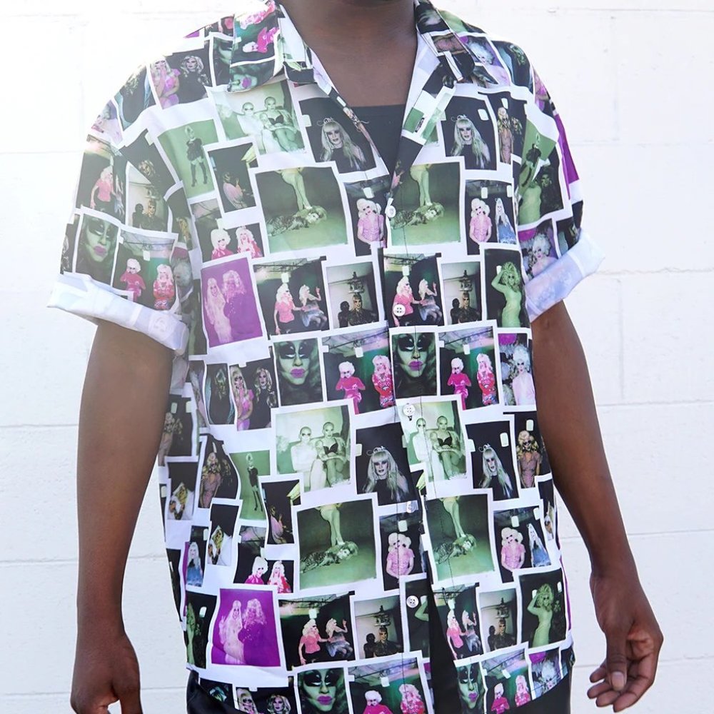 Trixie & Katya Polaroid Button Up Shirt